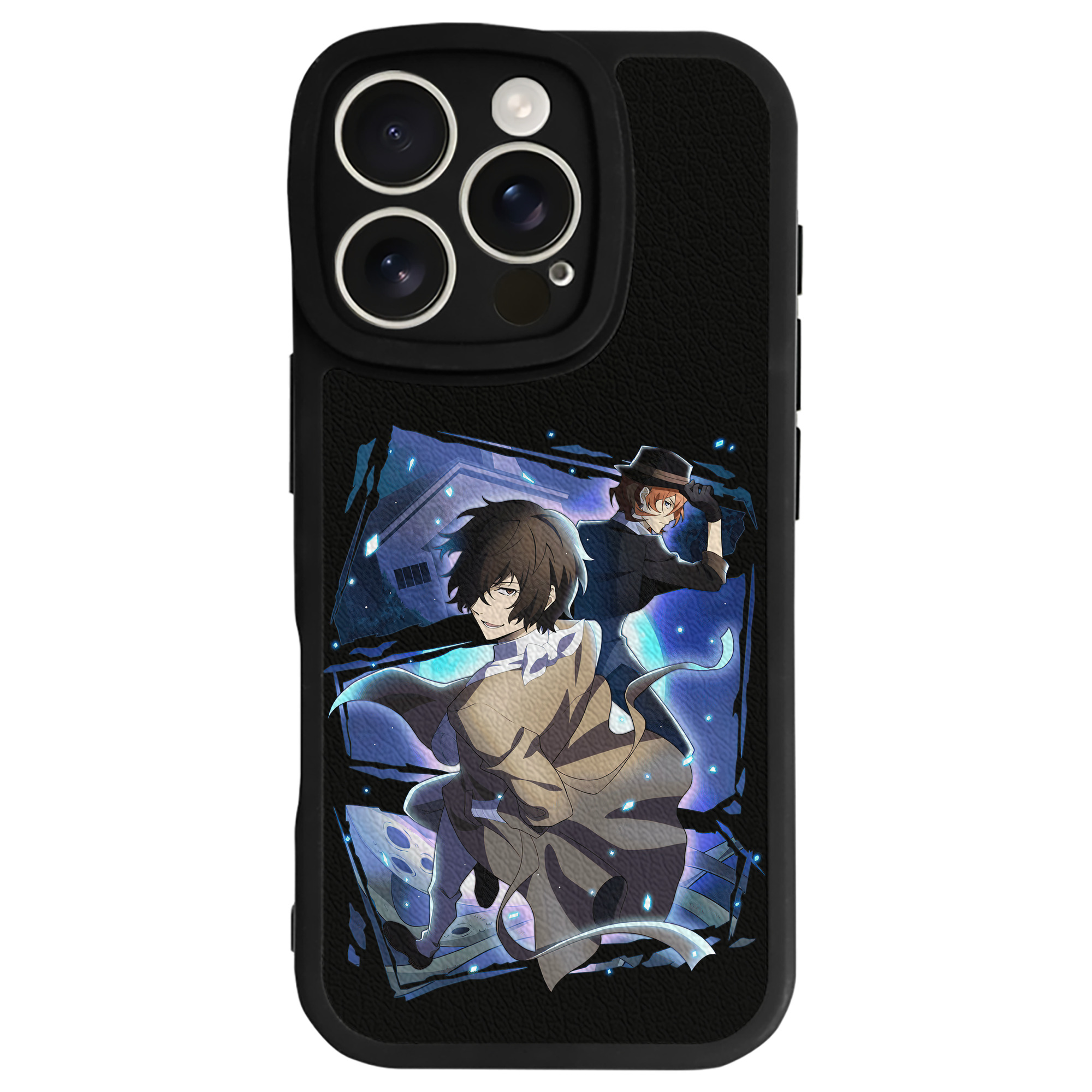 （画像用） 文豪ストレイドッグス Bungo Stray Dogs 【iPhone 16シリーズ対応】シリコンスマホケース（レザー調） 材質：シリコン
